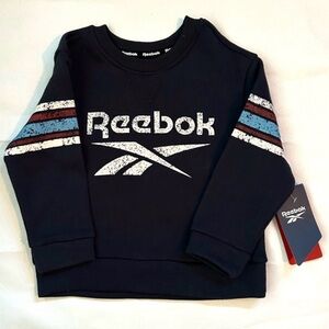 Reebok Kids Navy Blue Crewneck Sweatshirt. Size 2T - NWT.